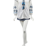 Ingrid White Embroidered Top
