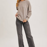 Bluivy - CREW NECK CABLE KNIT SWEATER