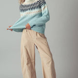 Urban Daizy - Fair Isle Knit Turtleneck Sweater