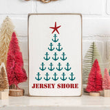 Rustic Marlin - Jersey Shore Anchor Tree Decorative Wooden Block