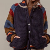 Urban Daizy - Chunky Rib-Knit Faux Fur Lined Cardigan