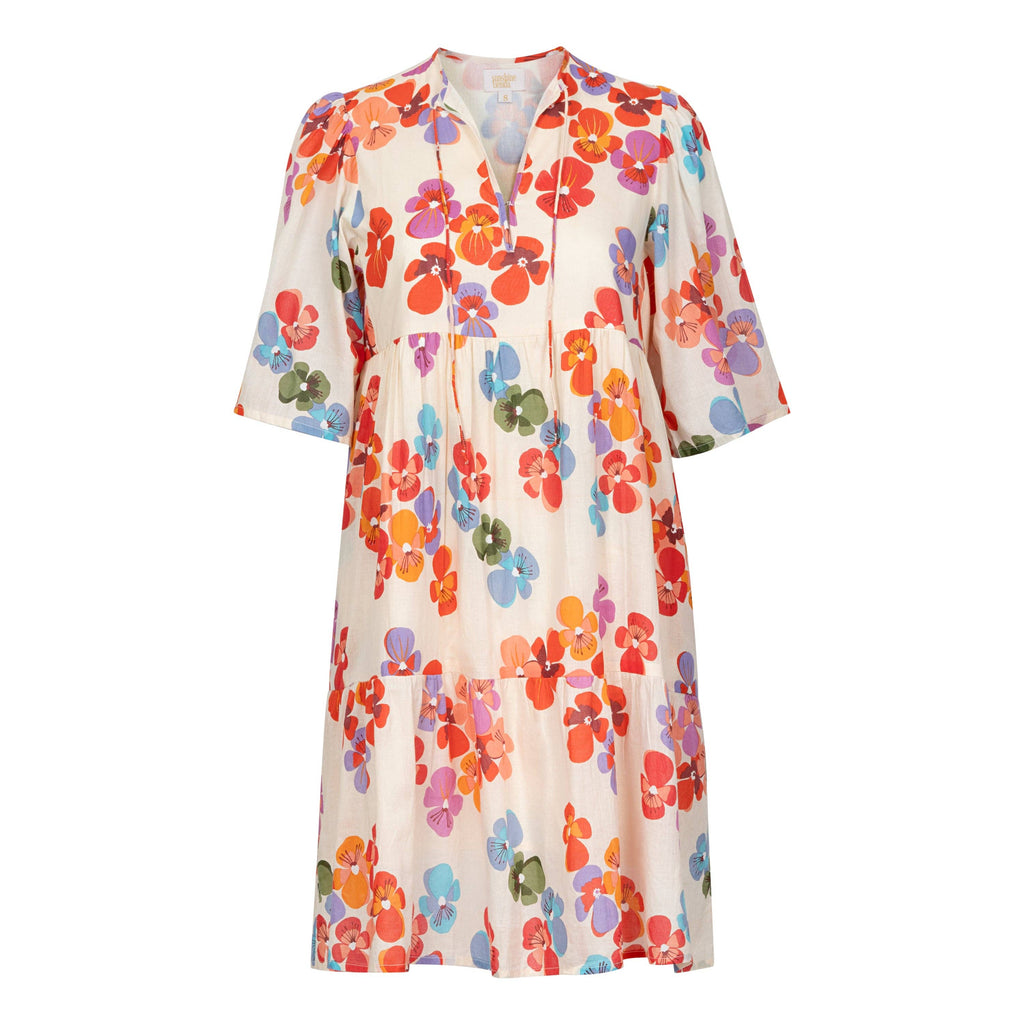 Sunshine Tienda - Rainbow Flower Bondi Dress