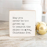 Rustic Marlin - May You Never Be Wood Block