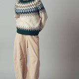 Urban Daizy - Fair Isle Wool Blend Sweater Top