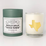 Clark & June Candle Co. - Holly Jolly Custom 11oz Soy Holiday Candle All States