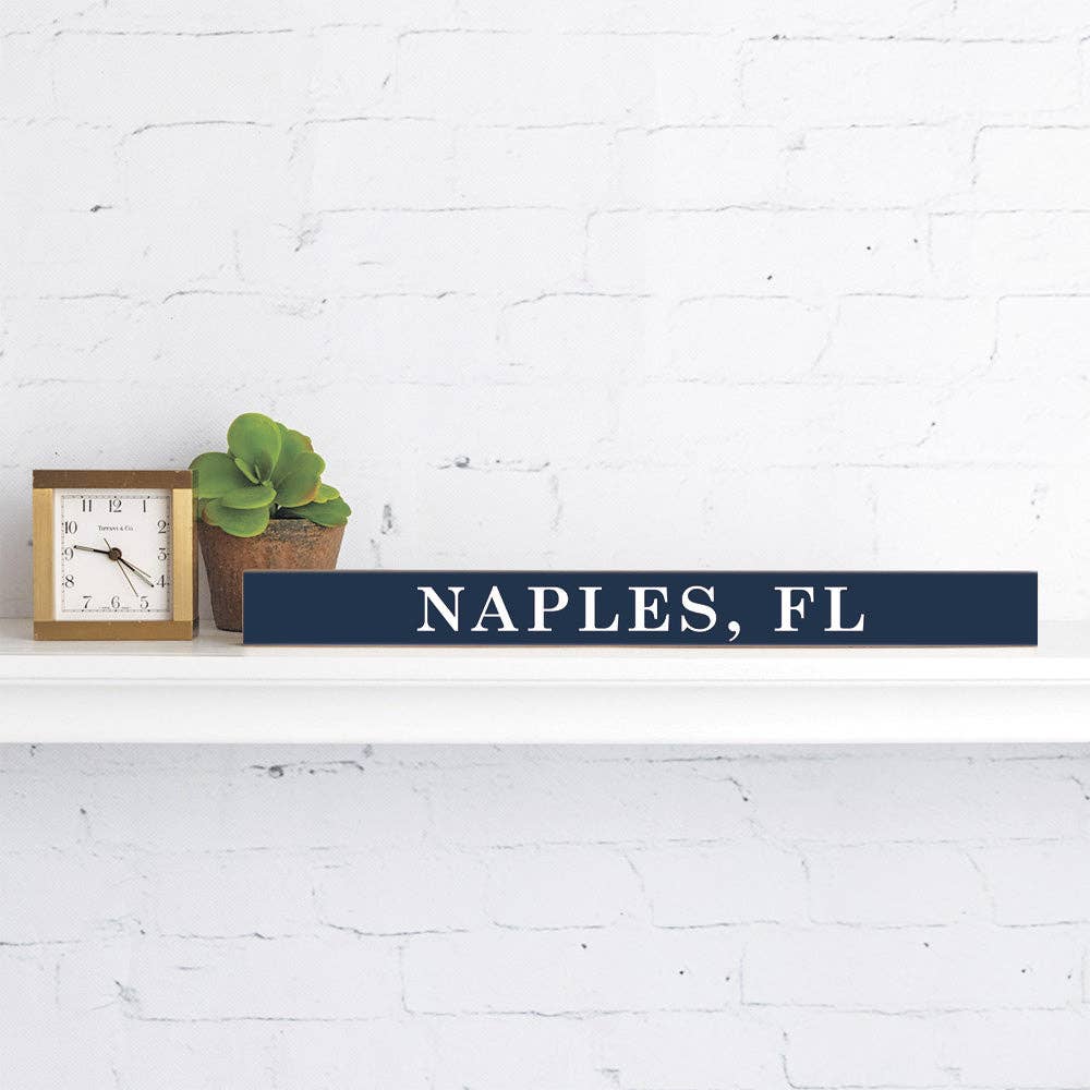 Rustic Marlin - Jersey shore best shore Navy/White Skinny Sign
