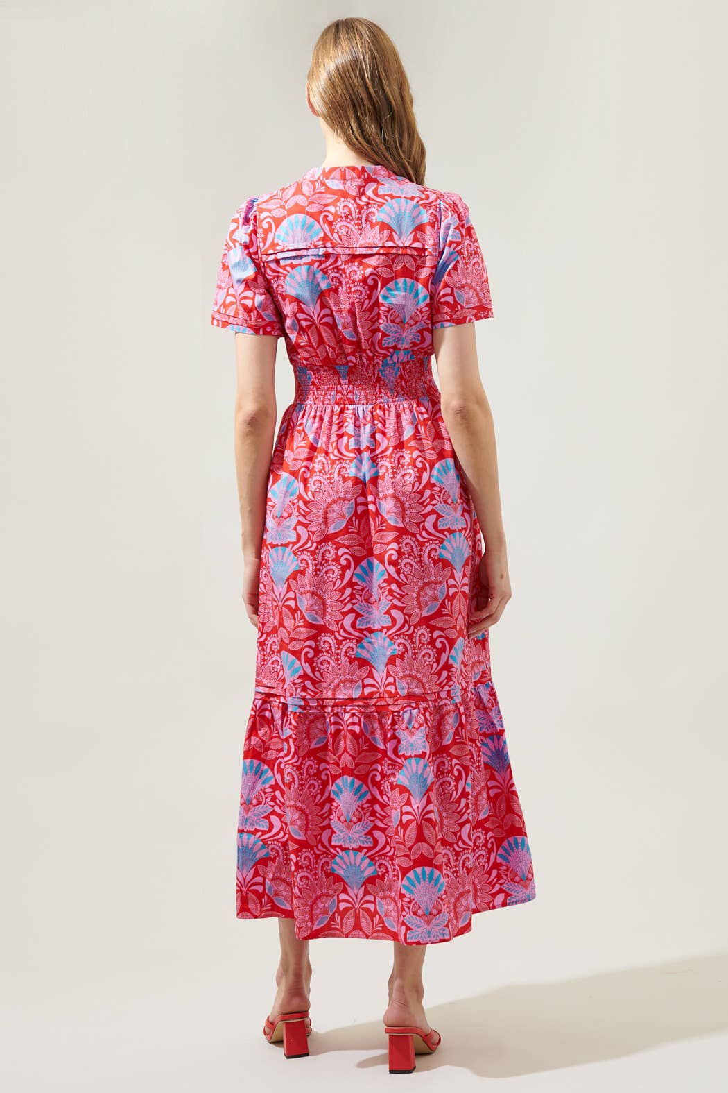 Sugarlips - Radiant Floral Belraj Poplin Maxi Dress