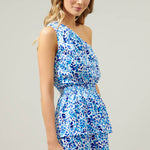 Sugarlips - Dew Drop Satin Show Off One Shoulder Mini Dress