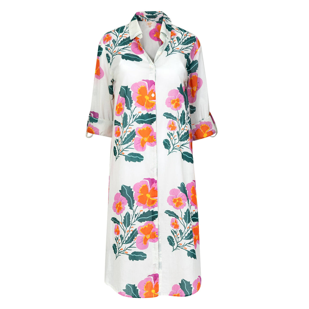 Sunshine Tienda - Pink Flower Alex Cover-Up