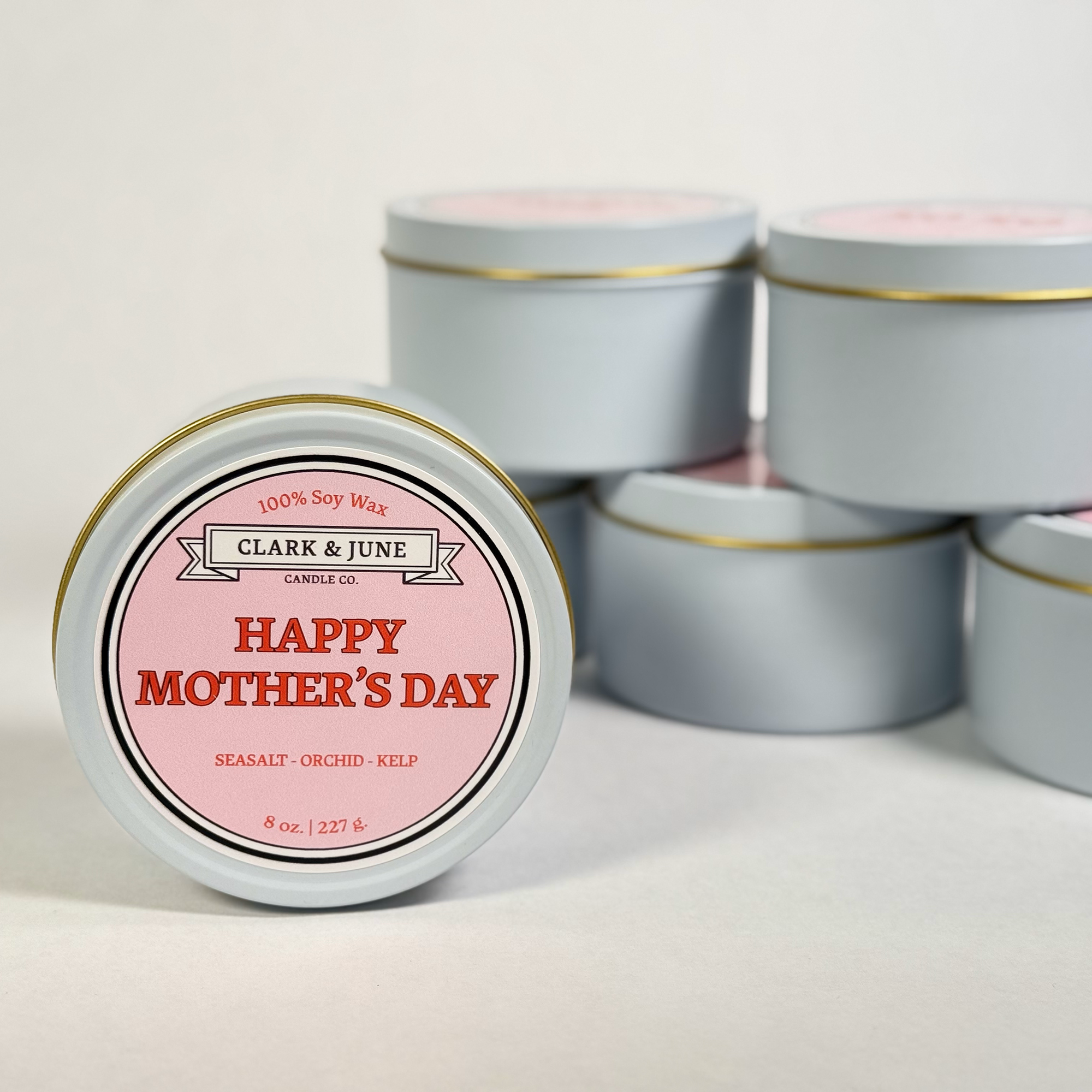 Clark & June Candle Co. - Happy Mother's Day | Mother's Day 8oz Soy Candle