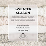 THE DANCING WICK CANDLES - "Happy Fall" Gift Candle / Sweater Season Scent