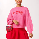 Shiraleah - ASST/6 "MERRY" SWEATERS,PINK