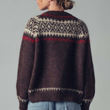 Urban Daizy - Fair Isle Nordic Toggle Knit Cardigan