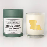 Clark & June Candle Co. - Holly Jolly Custom 11oz Soy Holiday Candle All States
