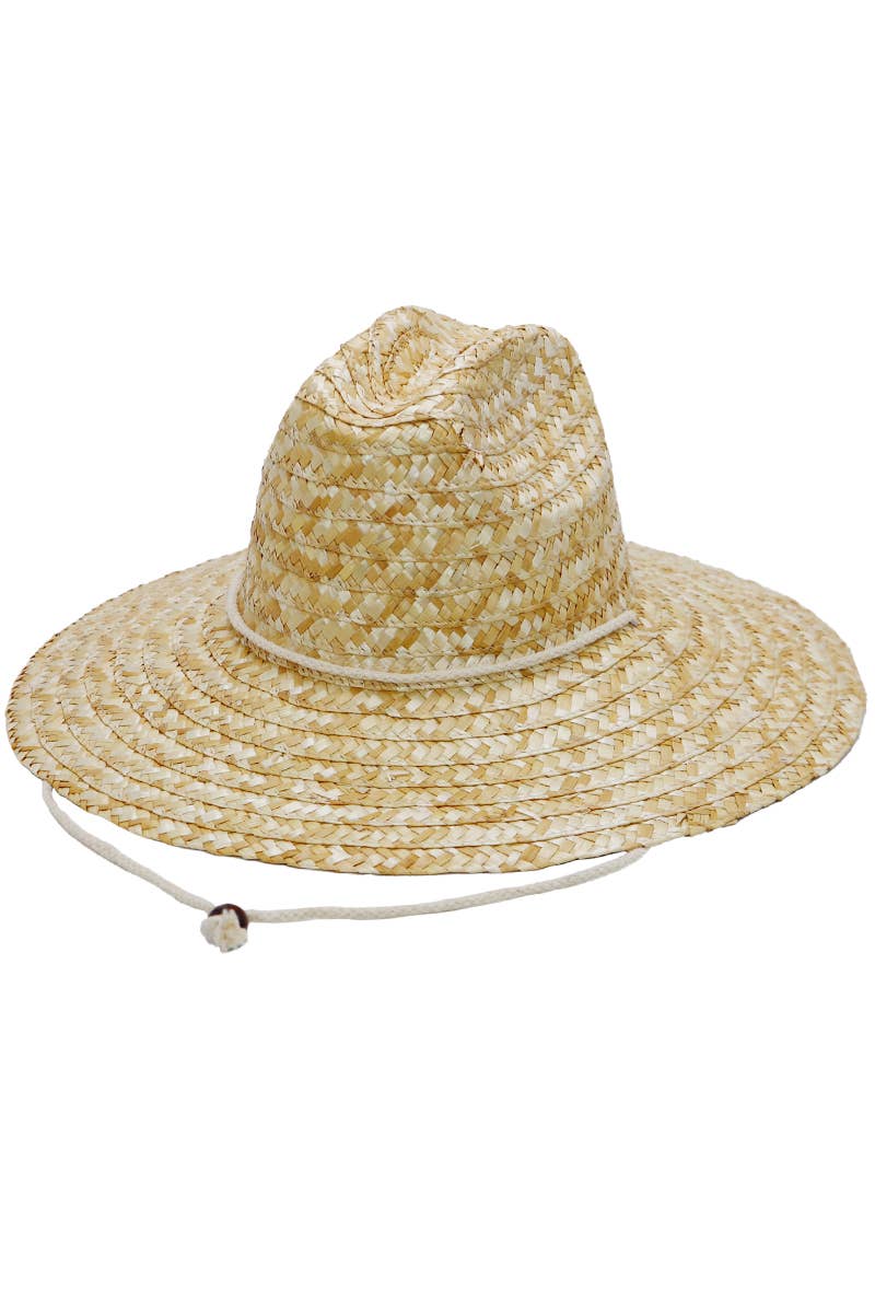 Cattleman Crown Dome Wheat Straw Lifeguard Hat