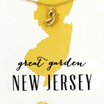 State Necklace - Gold - NEW JERSEY
