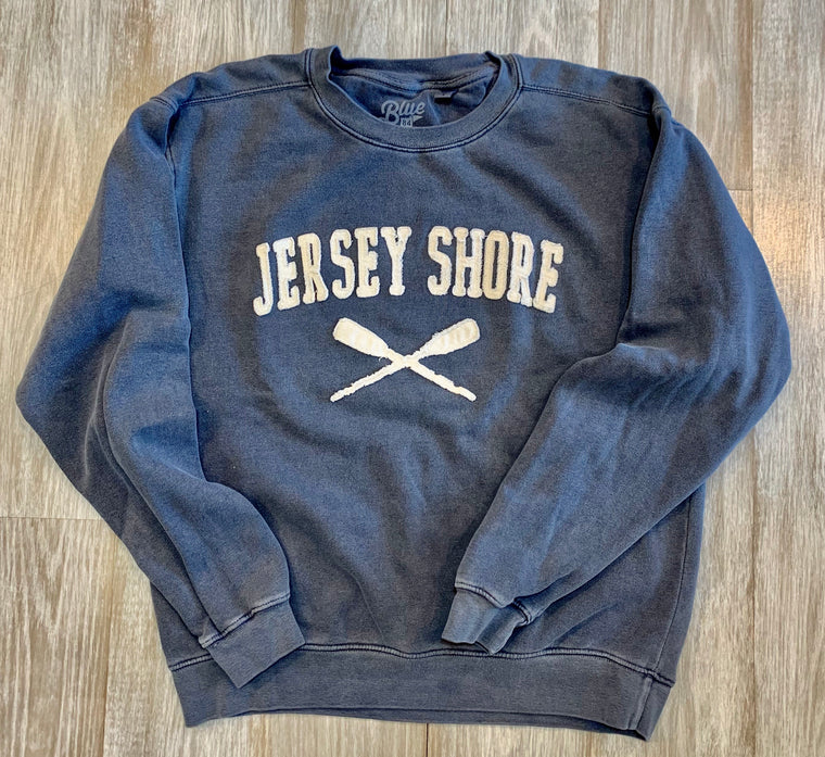 Jersey Shore Crewneck Sweat w crossed oars