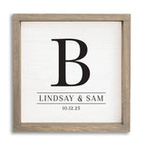 CUSTOM- Single Letter Personalized Wall Art 12" x 12" | Wood Sign