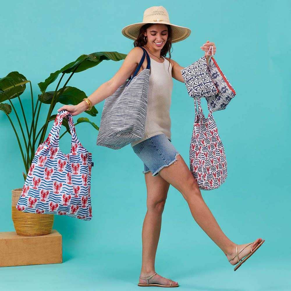 rockflowerpaper - LOBSTER WAVES Bucket Bag