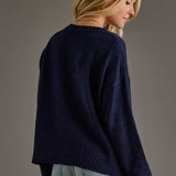 Panache Apparel Co. - Navy Drink On A Boat Lightweight Sweater