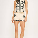 Strut & Bolt - Contrast Embroidery Vest Top