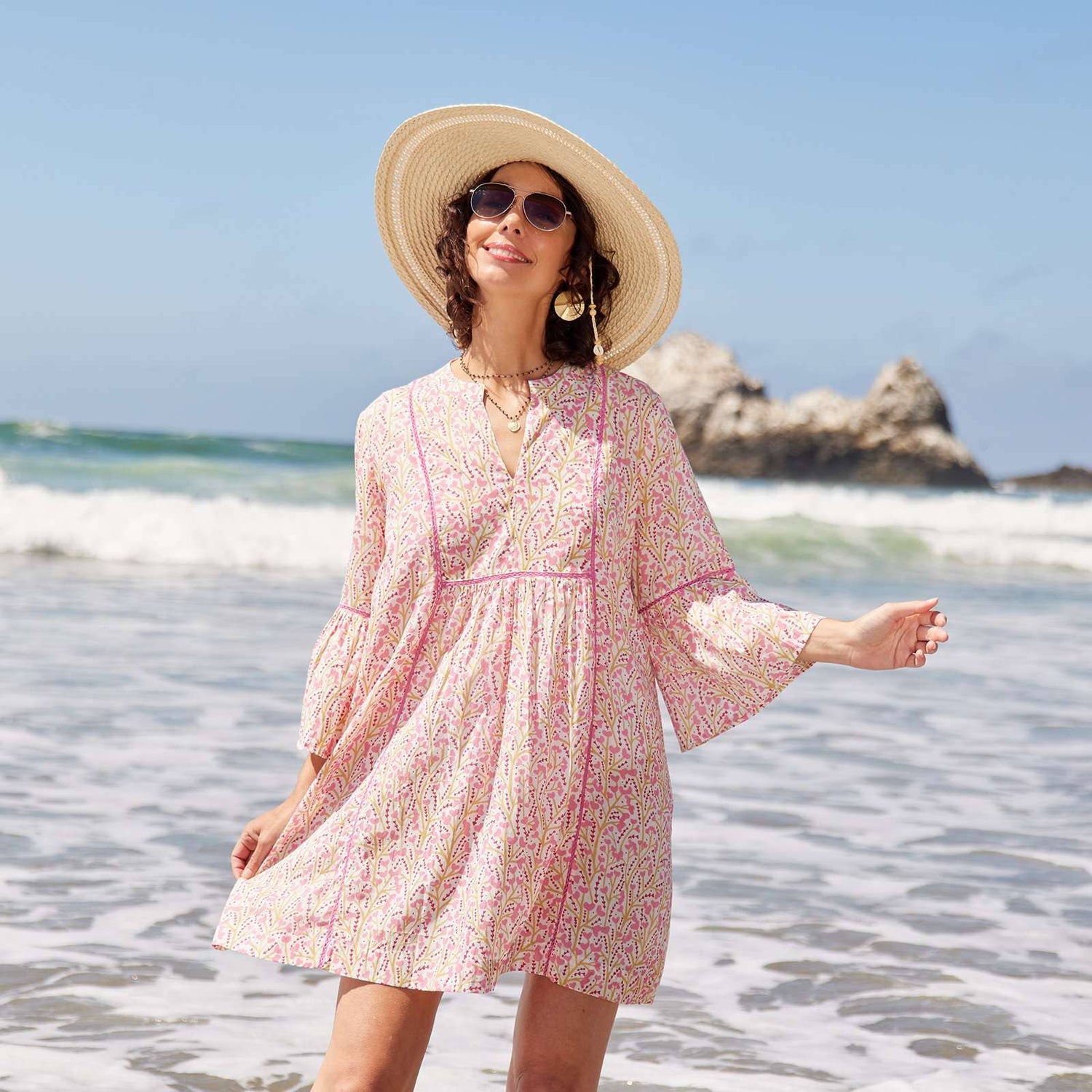 rockflowerpaper - PETAL ROSE PINK Beach Dress