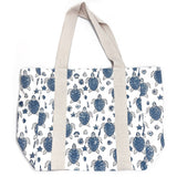 Anju Jewelry - Handcrafted Canvas Bag with Block-Printed Sea Turtles
