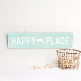 Rustic Marlin - Personalized Happy Place New Jersey Seaglass Barn Wood Sign