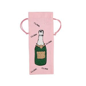 Beaded wine bag