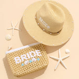 Shiraleah - "BRIDE" SHELL ZIP POUCH,NATURAL