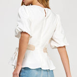 Strut & Bolt - Flower Color-Block Poplin Top