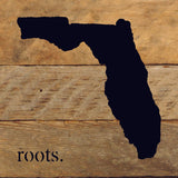 - STATE ROOTS SIGN / 6"x6" Reclaimed Wood Sign