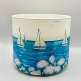 Rebecca Illustrated - WHITE SAILBOATS - Candle