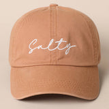 Fashion City - Salty Lettering Embroidery Baseball Cap