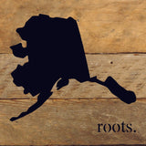 - STATE ROOTS SIGN / 6"x6" Reclaimed Wood Sign