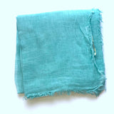 Dolma - Stone Washed Cotton Scarf Turquoise