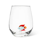 Abbott - Fish Icon Stemless Wine Glass-4.5"H (20oz)