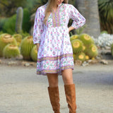 Dolma - Zadie Block Printed Mini Dress