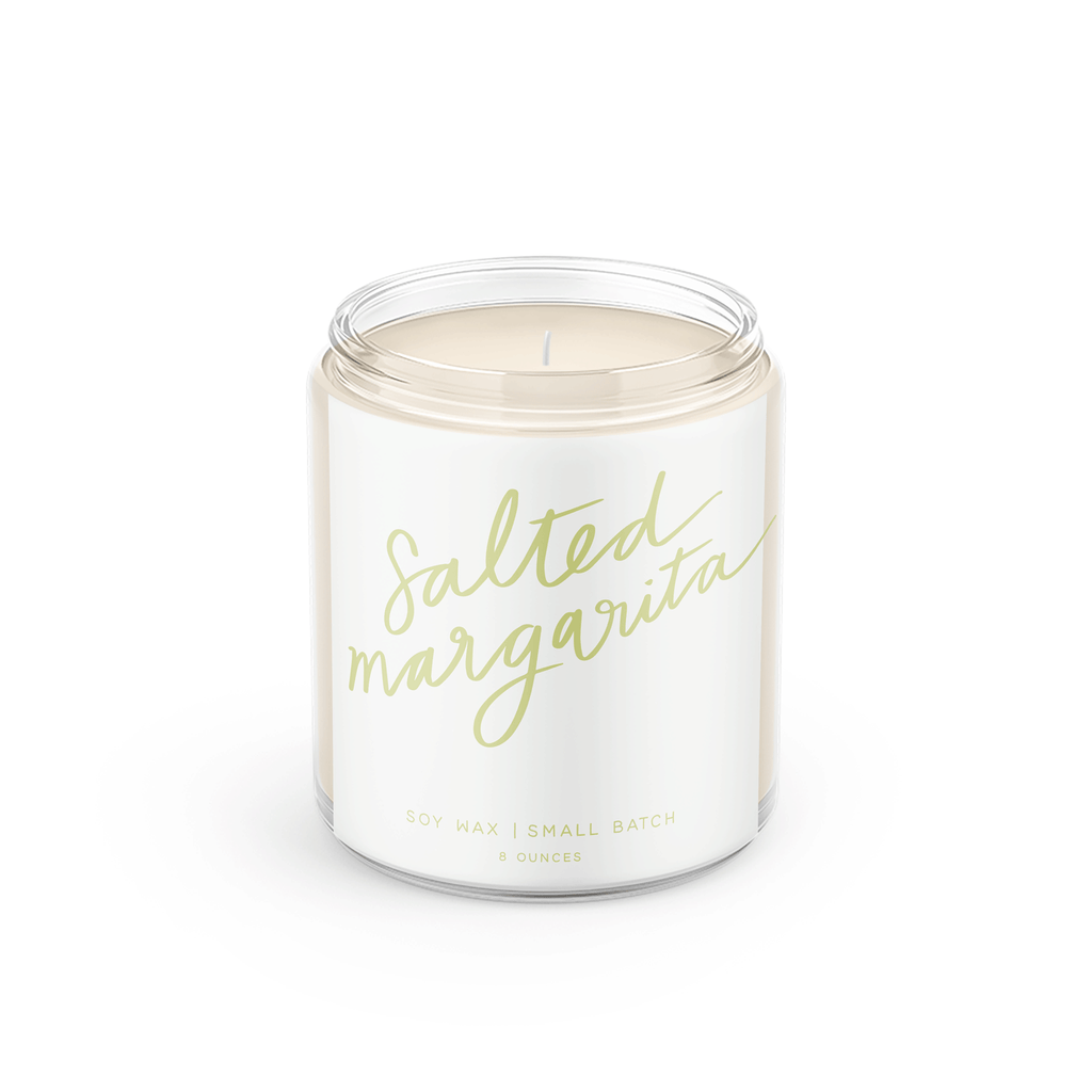 Poured Goods - Salted Margarita: 8 oz Soy Wax - Small Batch Candles