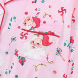 Rosa Clothing - Cozy & Soft Christmas Theme Print Long Pajama Set