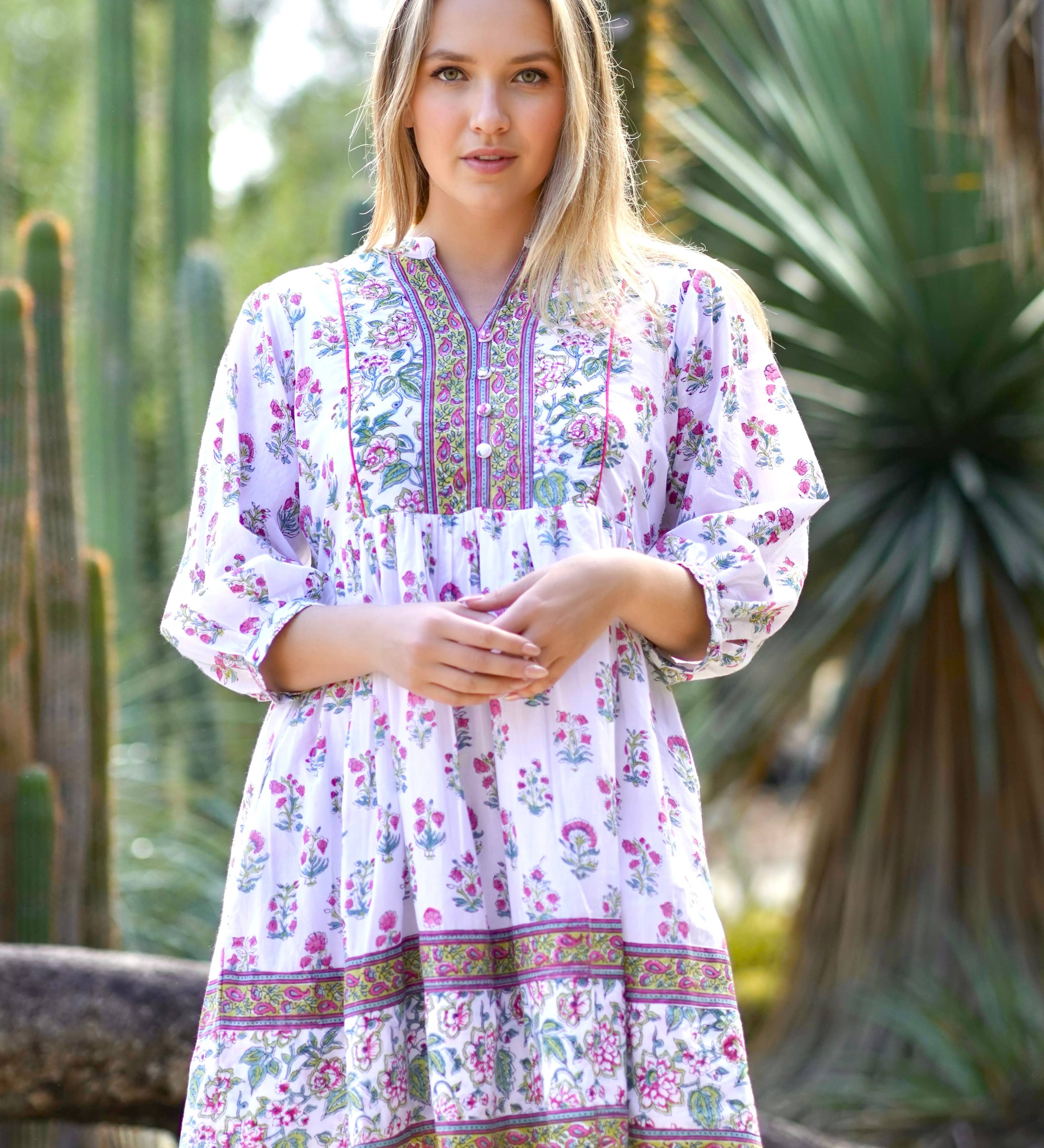 Dolma - Zadie Block Printed Mini Dress