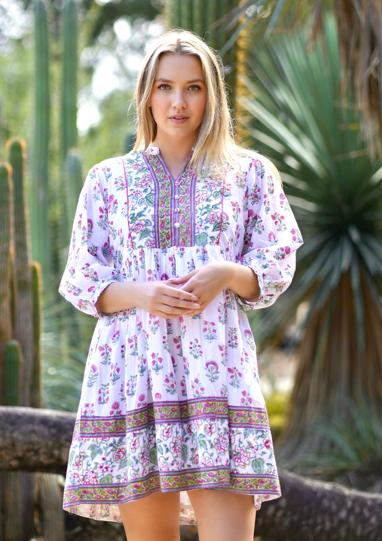 Dolma - Zadie Block Printed Mini Dress