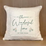 Most Wonderful Time of the Year / Natural Pillow