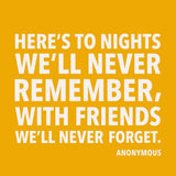 soiree-sisters - Party Cocktail Napkins | To Nights We'll Never Remember
