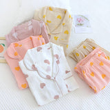 Rosa Clothing - Valentine'S Day Heart Print Pajama Two-Piece Set