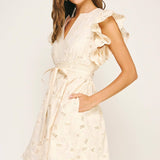 Strut & Bolt - Eyelet Cotton Lace Scallop Mini Dress