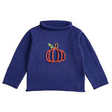 Navy Pumpkin Rollneck Sweater