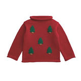 Red Christmas Tree Rollneck Sweater