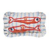 Peking Handicraft - Coastal Sardines Tufted Hook Pillow