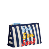 Shiraleah - "SEA SUN SAND" ZIP POUCH,NAVY
